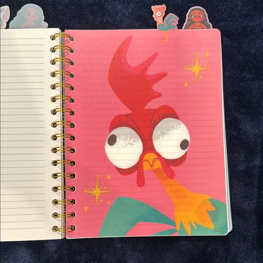 Moana theme 4-tabbed journal/notebook - Picture 4 of 6